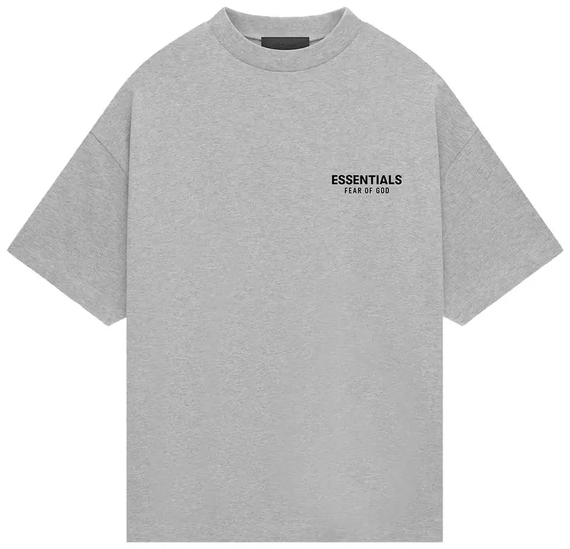 Fear of God Essentials Jersey Crewneck T-Shirt 'Light Heather Gray' FW24