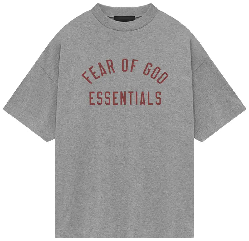 Fear of God Essentials Jersey Crewneck T-Shirt 'Dark Heather' FW24