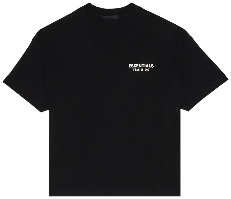 Fear of God Essentials Jersey Crewneck T-Shirt 'Black White' FW24
